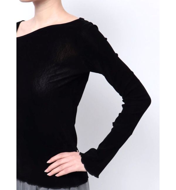 LAGUNAMOON「シアーフロッキーフレアスリーププルオーバー」|Tシャツ・カットソー|