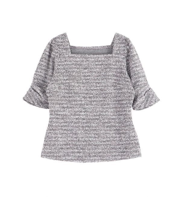 LAGUNAMOON「ツイードカットトップス」|Tシャツ・カットソー|