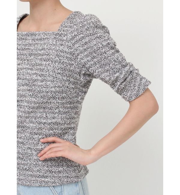 LAGUNAMOON「ツイードカットトップス」|Tシャツ・カットソー|