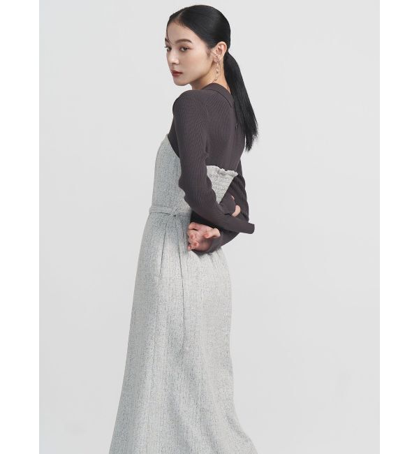 LAGUNAMOON「【POLO BCSコラボ】カラーネックニットドッキングワンピース」|ワンピース|