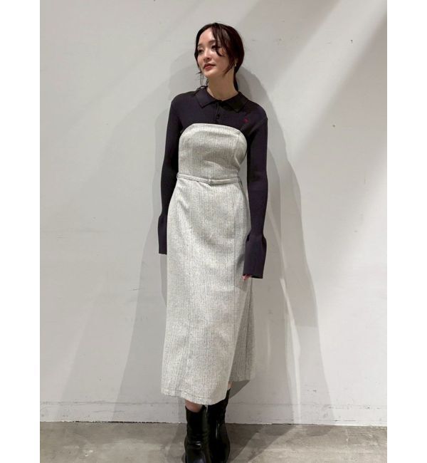 LAGUNAMOON「【POLO BCSコラボ】カラーネックニットドッキングワンピース」|ワンピース|