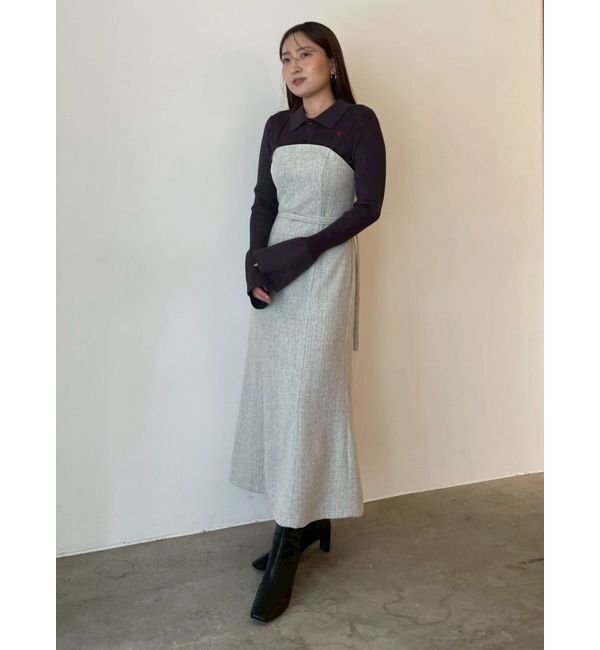 LAGUNAMOON「【POLO BCSコラボ】カラーネックニットドッキングワンピース」|ワンピース|