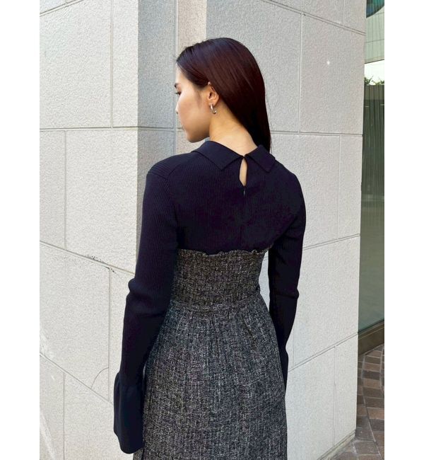 LAGUNAMOON「【POLO BCSコラボ】カラーネックニットドッキングワンピース」|ワンピース|