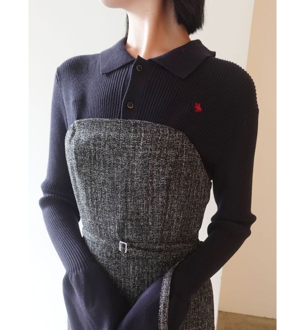 LAGUNAMOON「【POLO BCSコラボ】カラーネックニットドッキングワンピース」|ワンピース|