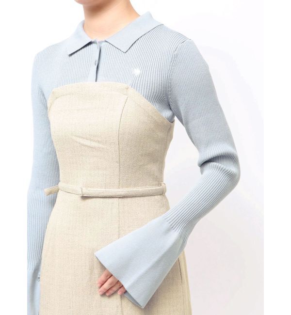 LAGUNAMOON「【POLO BCSコラボ】カラーネックニットドッキングワンピース」|ワンピース|