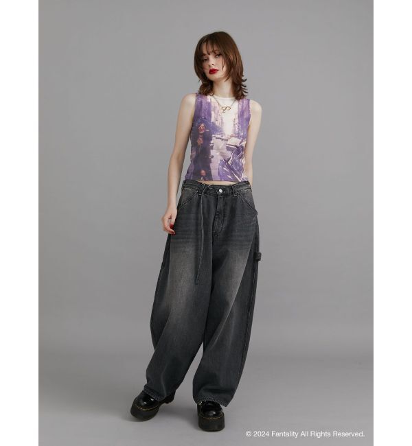 jouetie「【JANIS】photo print sleeveles【コラボ】」|タンクトップ|