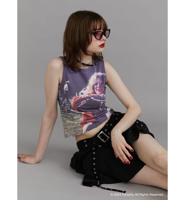 jouetie「【JANIS】photo print sleeveles【コラボ】」|タンクトップ|