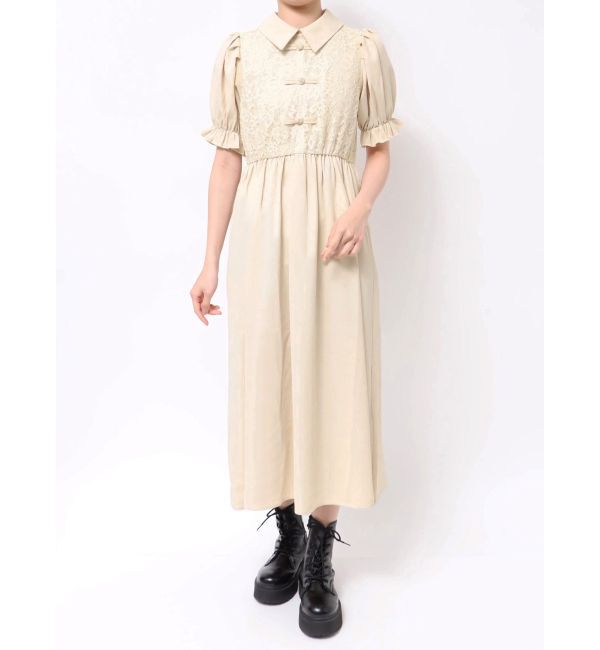 jouetie「レースドッキングチャイナワンピース」|ワンピース|