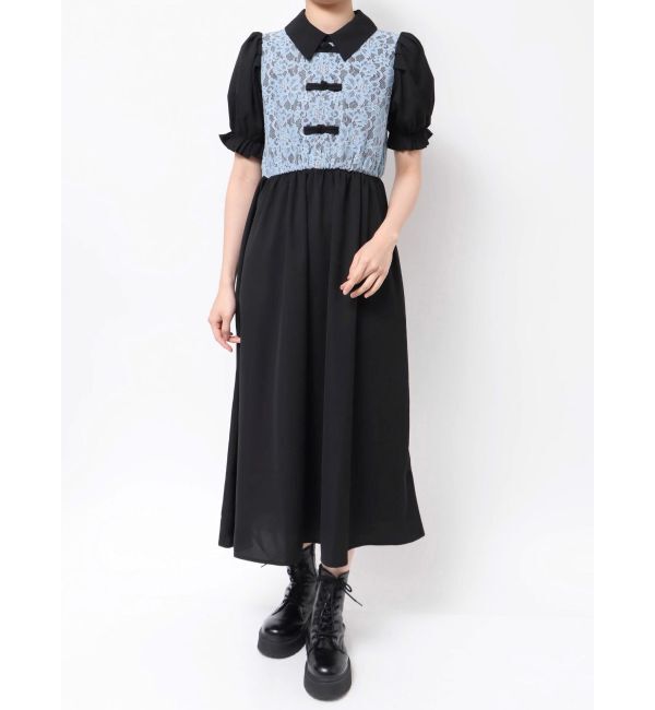 jouetie「レースドッキングチャイナワンピース」|ワンピース|