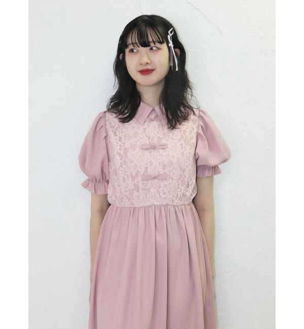 jouetie「レースドッキングチャイナワンピース」|ワンピース|