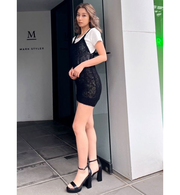 GYDA「SheerモヘアKTキャミチュニックTOPS」|ニット・セーター|