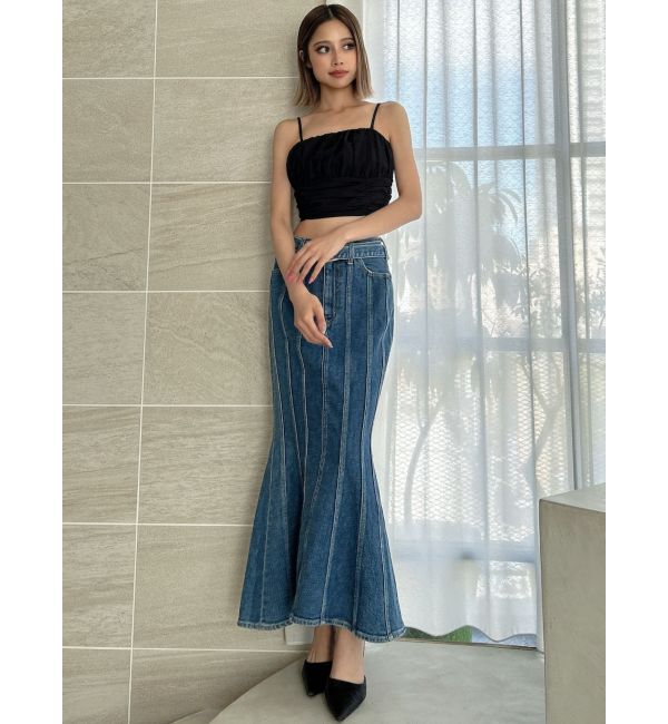 GYDA「ギャザーショートブラウス」|シャツ・ブラウス|