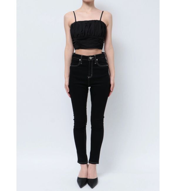 GYDA「ギャザーショートブラウス」|シャツ・ブラウス|