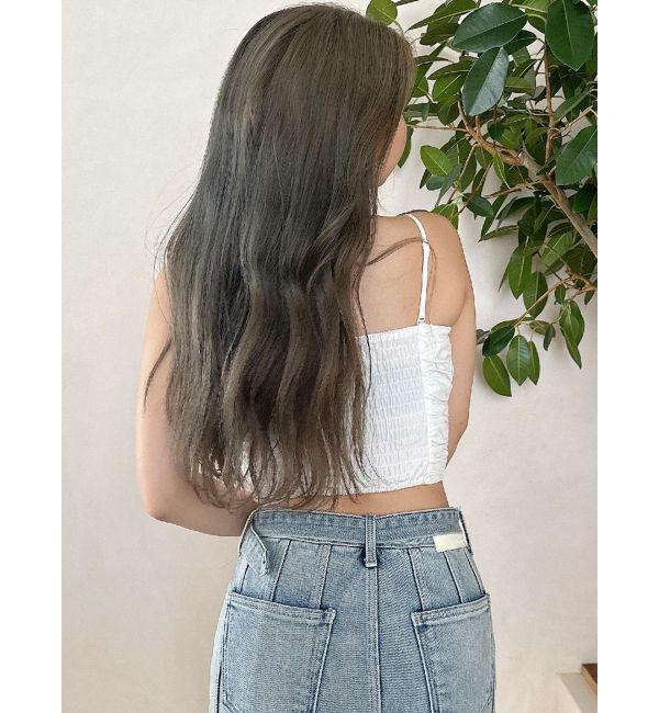 GYDA「ギャザーショートブラウス」|シャツ・ブラウス|