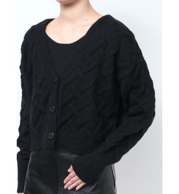 GYDA「BACKレースアップニットカーディガン」|カーディガン|