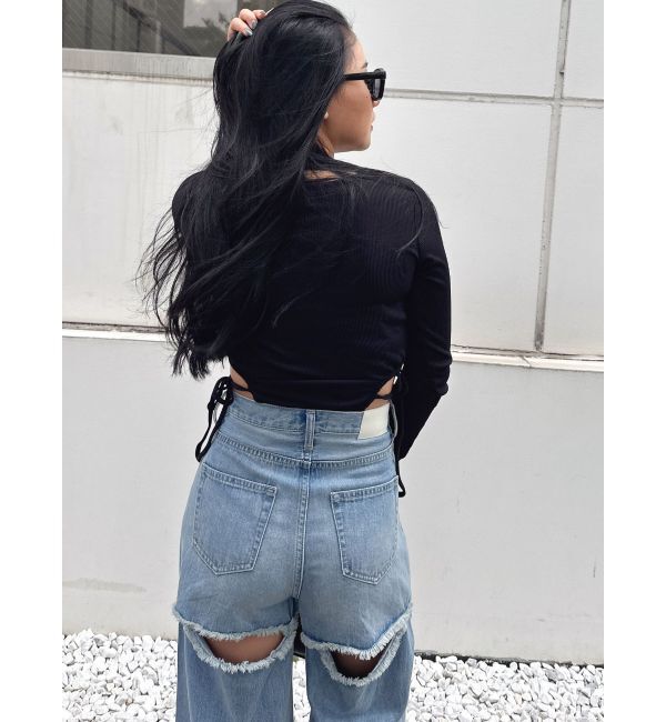 GYDA「Symmetry GYDAサイドオープントップス」|Tシャツ・カットソー|