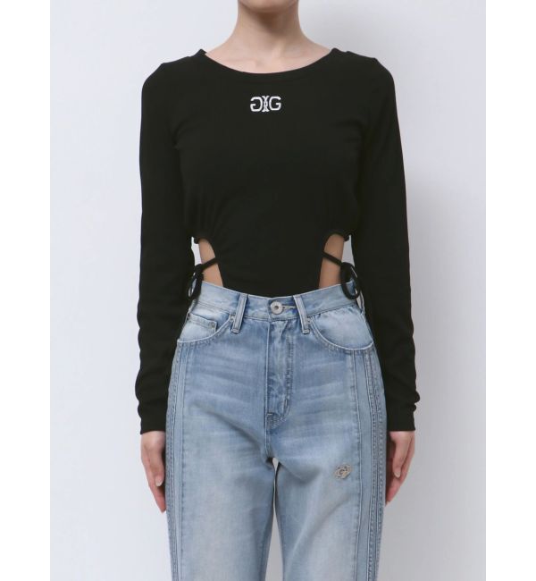 GYDA「Symmetry GYDAサイドオープントップス」|Tシャツ・カットソー|