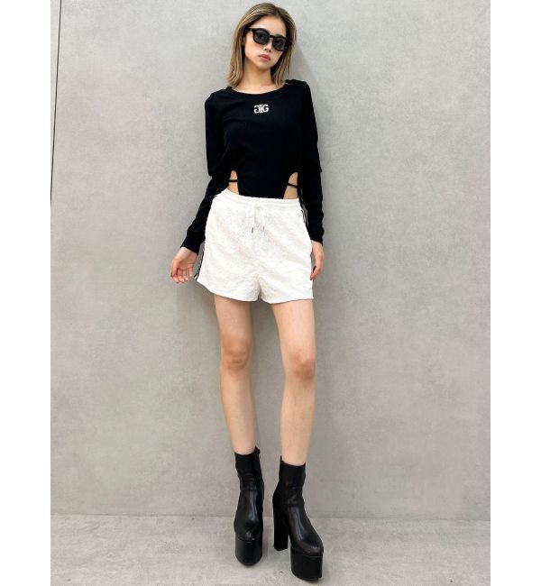 GYDA「Symmetry GYDAサイドオープントップス」|Tシャツ・カットソー|