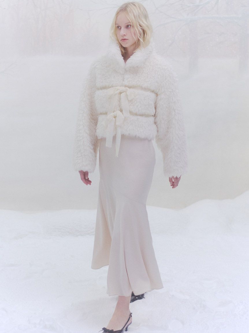 Sustainableリボンボアショートコート（SNIDEL）｜ルミネの