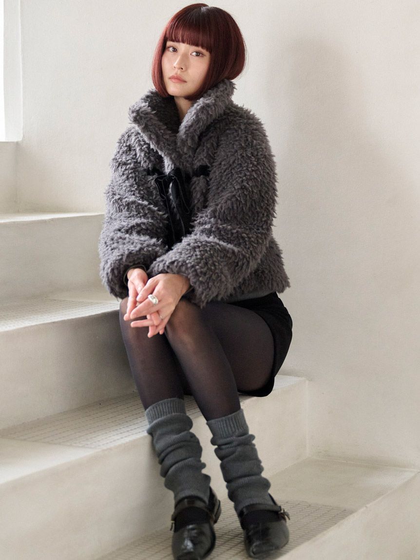 Sustainableリボンボアショートコート（SNIDEL）｜ルミネの