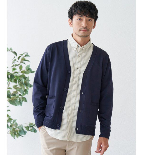 IKKA LOUNGE「GOKU楽ニットVネックカーディガン」|カーディガン|