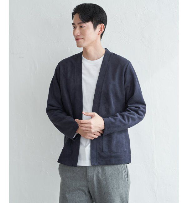 ikka「スエードカーデインナーセット」|カーディガン|