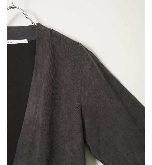 ikka「スエードカーデインナーセット」|カーディガン|