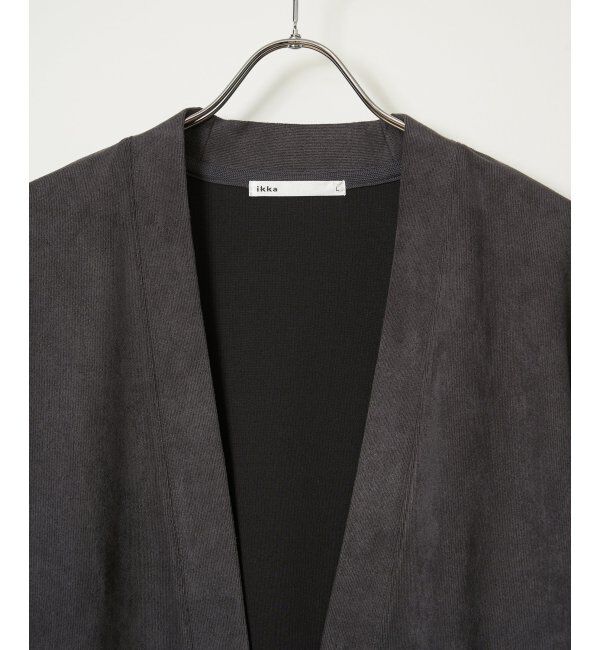 ikka「スエードカーデインナーセット」|カーディガン|