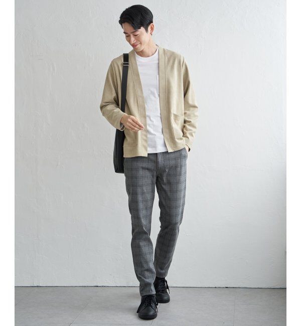 ikka「スエードカーデインナーセット」|カーディガン|