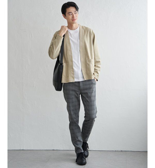 ikka「スエードカーデインナーセット」|カーディガン|