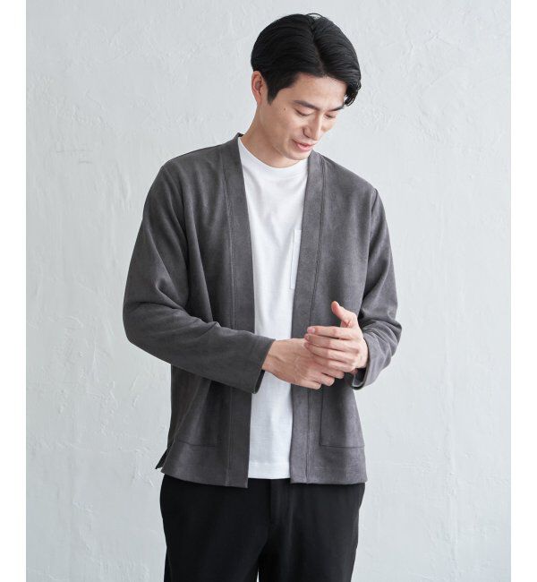 ikka「スエードカーデインナーセット」|カーディガン|