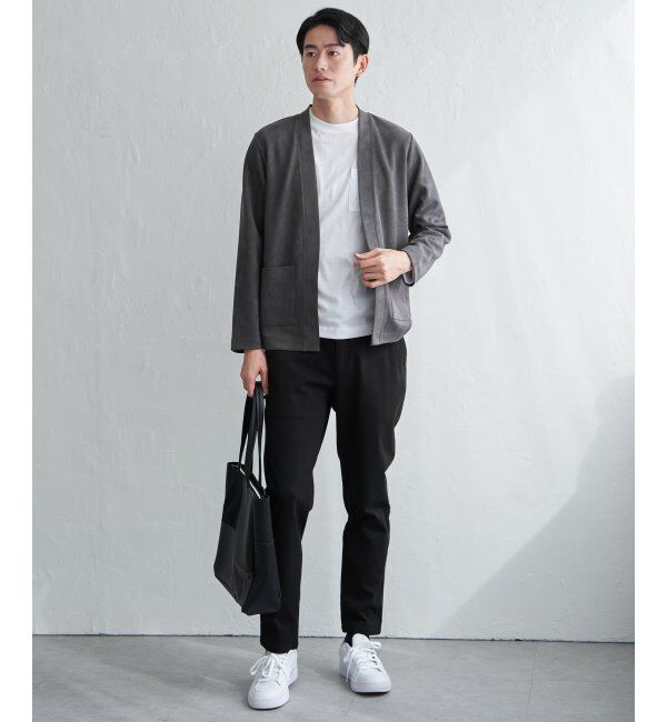 ikka「スエードカーデインナーセット」|カーディガン|