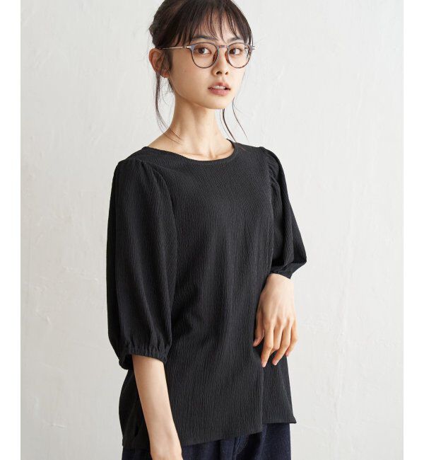 Lbc with Life「楊柳Tブラウス」|その他|ブラック