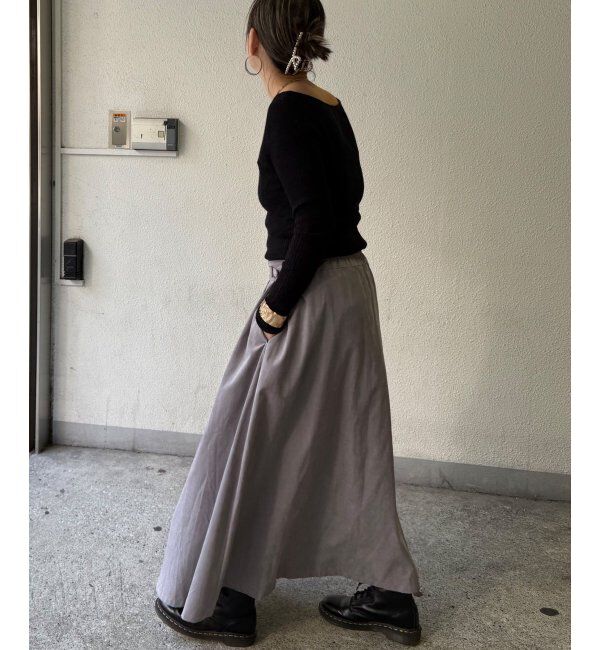 Lbc with Life「ピーチツイルベルトタックスカート」|スカート|