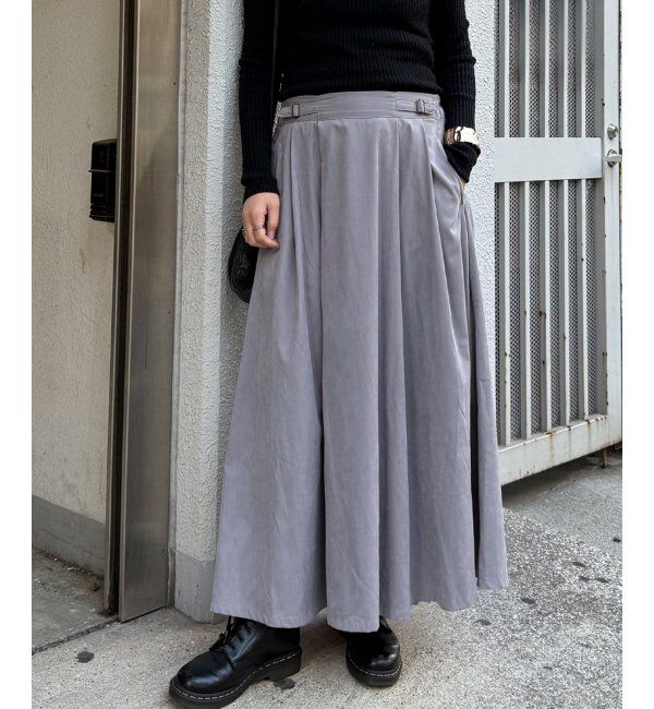 Lbc with Life「ピーチツイルベルトタックスカート」|スカート|