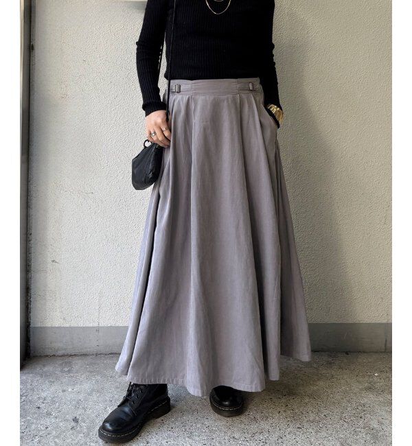 Lbc with Life「ピーチツイルベルトタックスカート」|スカート|