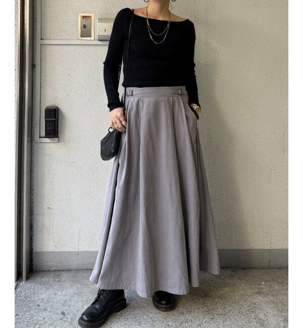 Lbc with Life「ピーチツイルベルトタックスカート」|スカート|