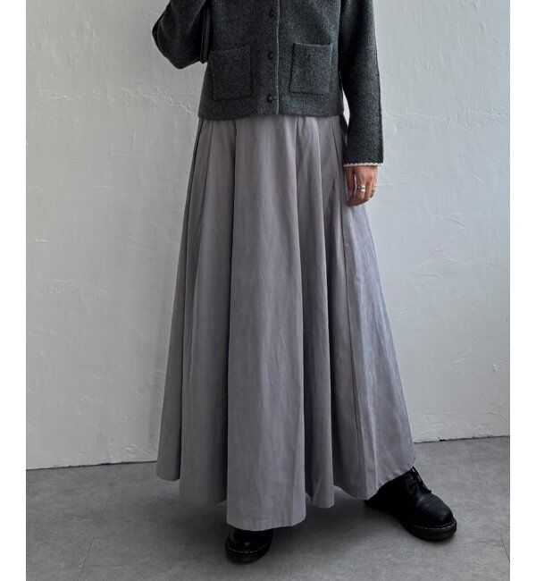 Lbc with Life「ピーチツイルベルトタックスカート」|スカート|