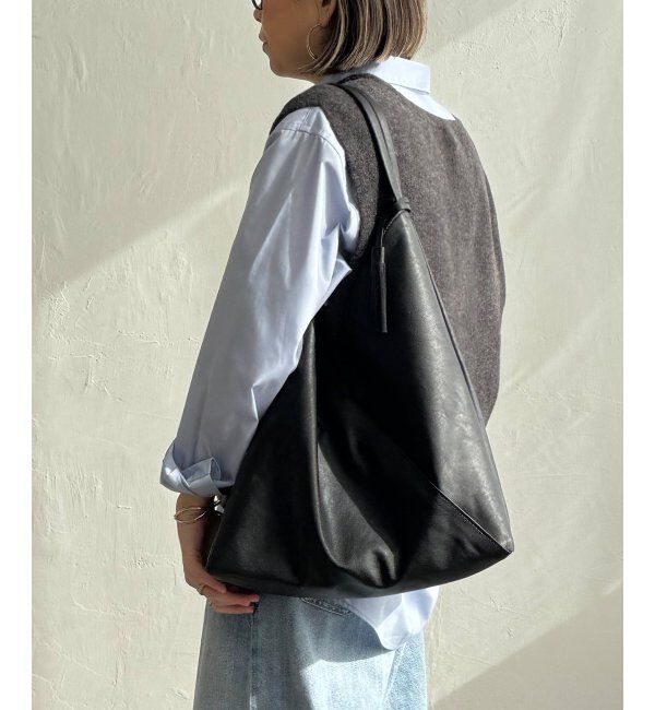 Lbc with Life「洗える合皮三角マチありショルダーバッグ」|その他|