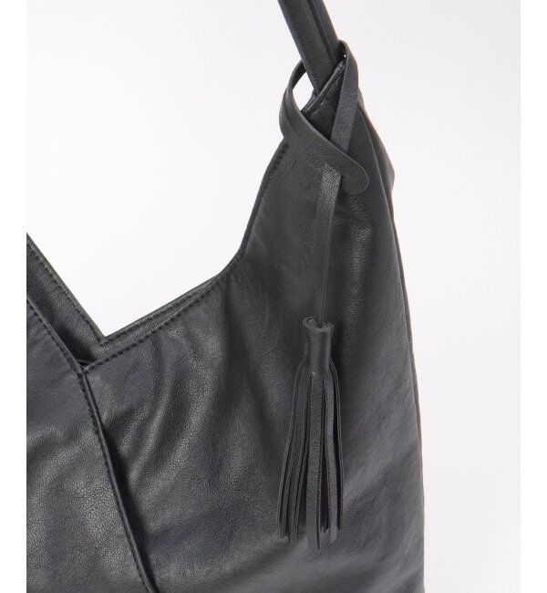 Lbc with Life「洗える合皮三角マチありショルダーバッグ」|その他|