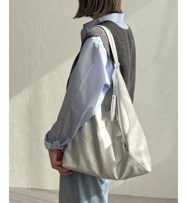 Lbc with Life「洗える合皮三角マチありショルダーバッグ」|その他|