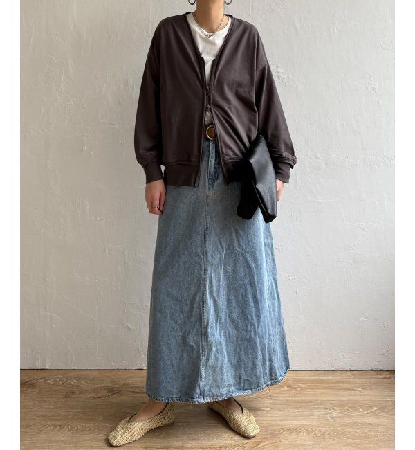 Lbc with Life「ミニ裏毛ダブルジップカーディガン」|カーディガン|