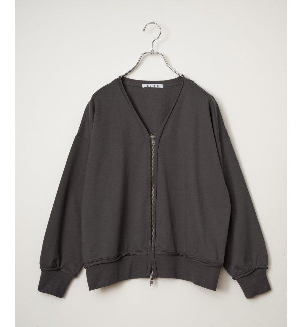 Lbc with Life「ミニ裏毛ダブルジップカーディガン」|カーディガン|