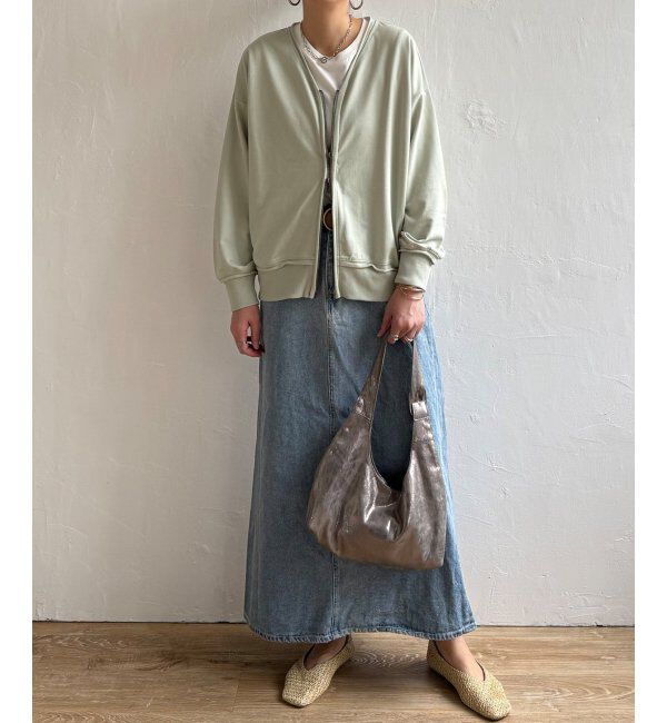 Lbc with Life「ミニ裏毛ダブルジップカーディガン」|カーディガン|