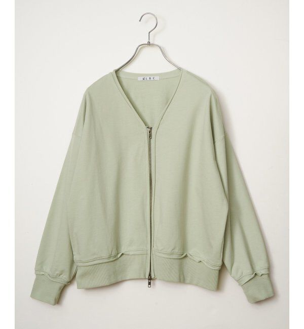 Lbc with Life「ミニ裏毛ダブルジップカーディガン」|カーディガン|