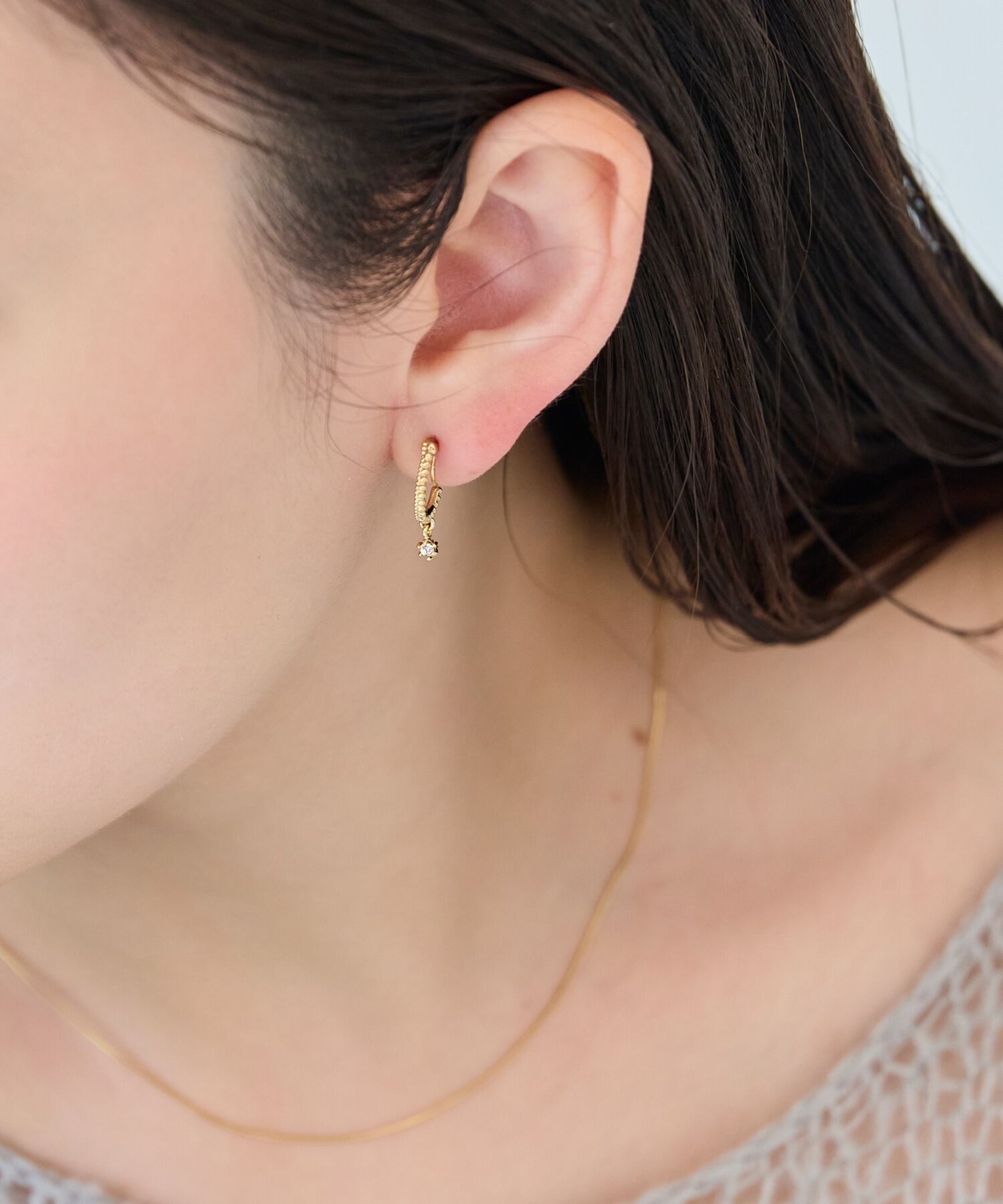 Phoebe「【痛くないシリーズ/金属アレルギー対応】ミルキースパークライトフィットイヤリング/ニッケルフリー/星」|イヤリング|