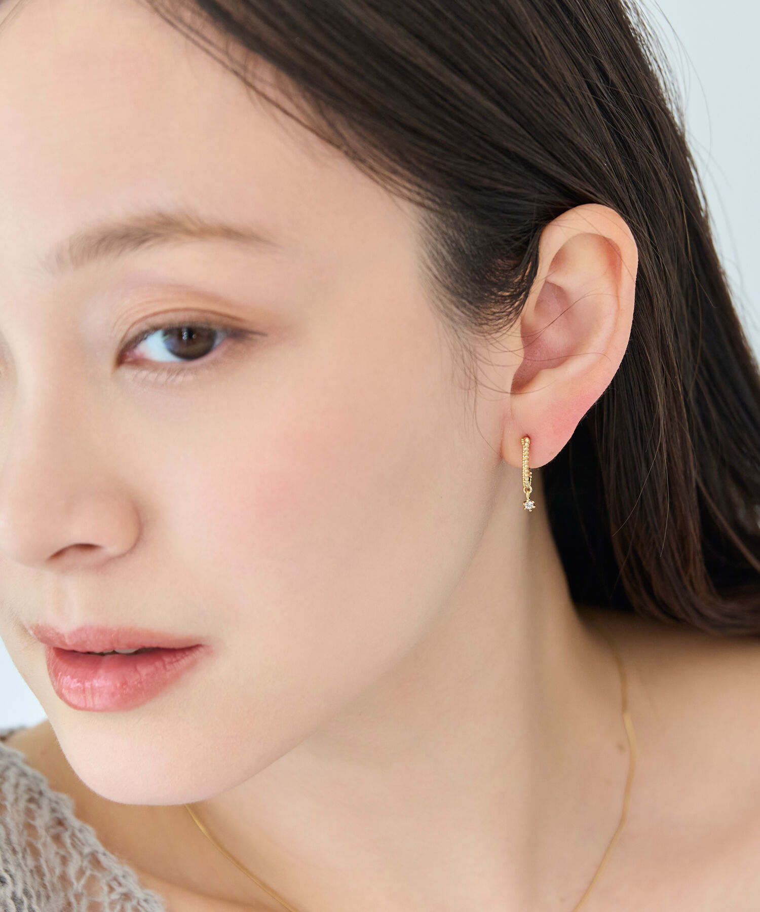 Phoebe「【痛くないシリーズ/金属アレルギー対応】ミルキースパークライトフィットイヤリング/ニッケルフリー/星」|イヤリング|