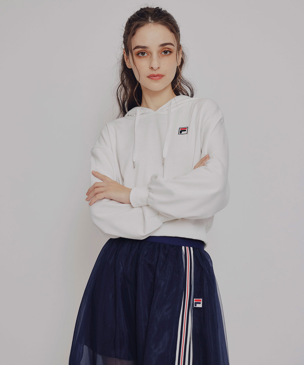 REDYAZEL「［FILA&times;REDYAZEL］サガラロゴコンパクトフーディ」|パーカー|