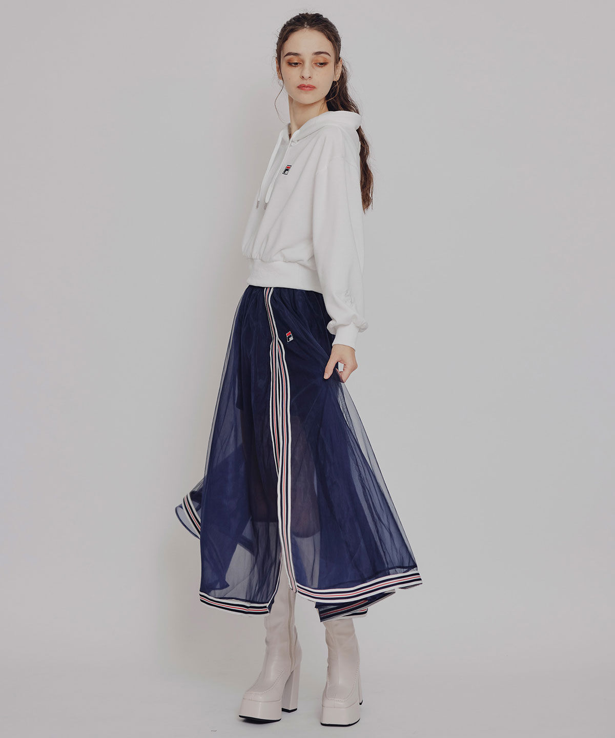 REDYAZEL「［FILA&times;REDYAZEL］サガラロゴコンパクトフーディ」|パーカー|