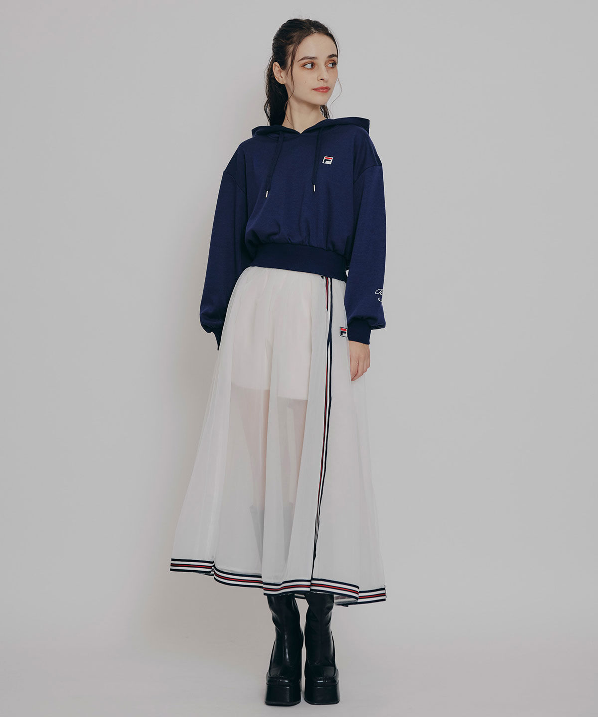 REDYAZEL「［FILA&times;REDYAZEL］サガラロゴコンパクトフーディ」|パーカー|